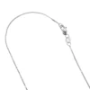 LUXURMAN Solid 14K White Gold Box Chain For Women 1mm Wide
