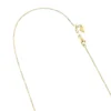 LUXURMAN Solid 14K Yellow Gold Box Chain For Women Adjustable 0.9mm