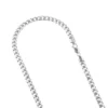 LUXURMAN Solid 14K White Gold Cuban Link Chain For Men Miami 5mm Wide