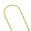 LUXURMAN Solid 14K Yellow Gold Cuban Link Chain For Men Miami 6mm Wide