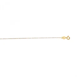 LUXURMAN Solid 14K White Gold Lumina Chain For Women 0.8mm Wide