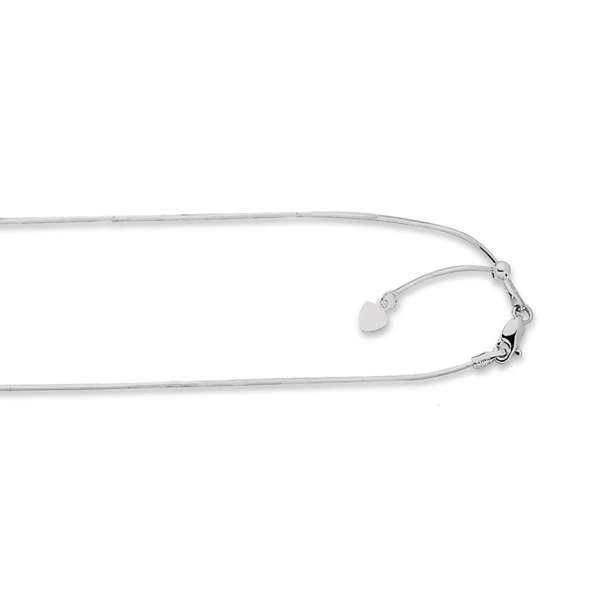 LUXURMAN Solid 14K Yellow Gold Snake Chain For Women Octagon Adjustable 0.9mm - Image 2