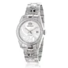 Luxurman Tribeca Women's Diamond Bezel & Band Watch 3ct Platinum Plated