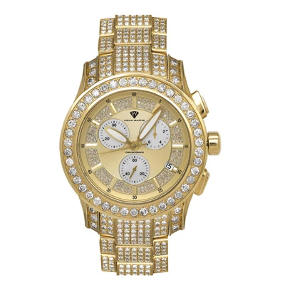 Luxury Diamond Men's Aqua Master Watch 32ct