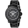 Men's Black Diamond Watch By Luxurman 3ct Chronograph Oversized