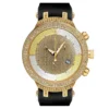 Men's Diamond Joe Rodeo Watch 2.20ct Yellow Gold Master