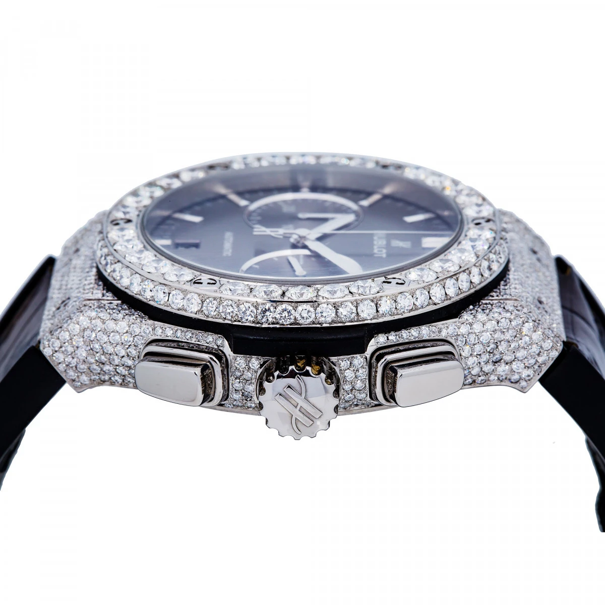 Men's Diamond Watch Hublot Classic Fusion 42mm Grey Dial - Image 3