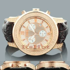 Men's Diamond Joe Rodeo Watch JoJo 2000 Rose Gold