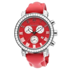Men's Fine Diamond Benny Co Watch 3ct Red