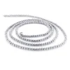Men's 10K White Gold Ball Moon Cut Chain 4mm