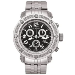 Men's Joe Rodeo JoJo Apollo Black Dial Diamond Watch 1.70ct