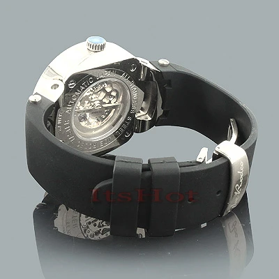 White Men's Skeleton AutomaticJoe Rodeo Diamond Watch 2.20ct - Image 3