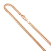 Miami 14K Rose Gold Cuban Link Curb Chain 2.5mm 22-40in