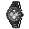 Midsize Men's Black Diamond Watch By Luxurman 0.25ct