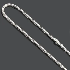 Sterling Silver Franco Chain Necklace 3mm 30 Inches