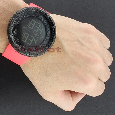 Trendy Hip Hop Jojino Black Crystal Watch - Image 3