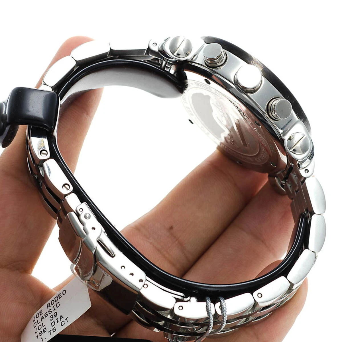 Two Tone Joe Rodeo Diamond JoJo Watch 1.75ct World Map - Image 9