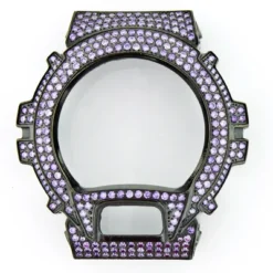 Casio Purple G-Shock Watch Bezel With Crystals
