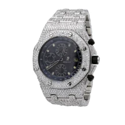 Iced-Out Audemars Piguet Royal Oak Offshore Chronograph Men's Diamond Watch 42mm