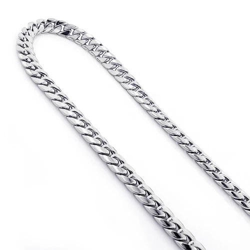 10K White Gold Miami Cuban Link Chain In 22-40in 11mm - Image 2