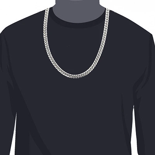 10K White Gold Miami Cuban Link Chain In 22-40in 11mm - Image 3