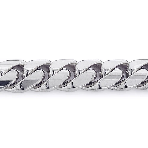 10K White Gold Miami Cuban Link Chain In 22-40in 11mm - Image 4