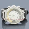 White Yellow Black Diamond Aqua Master Watch 4.25ct