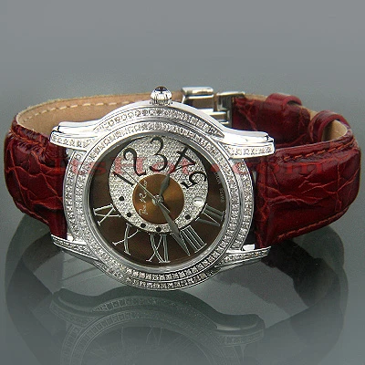 Women's Joe Rodeo Diamond Watch 1.35ct Chocolate Beverly - Image 2