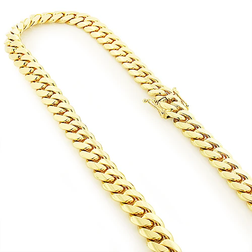 Men's Solid 14K Yellow Gold Miami Cuban Link Colossal Chain 14.5mm 22-40in